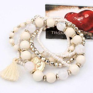 White Wristlet Bracelet